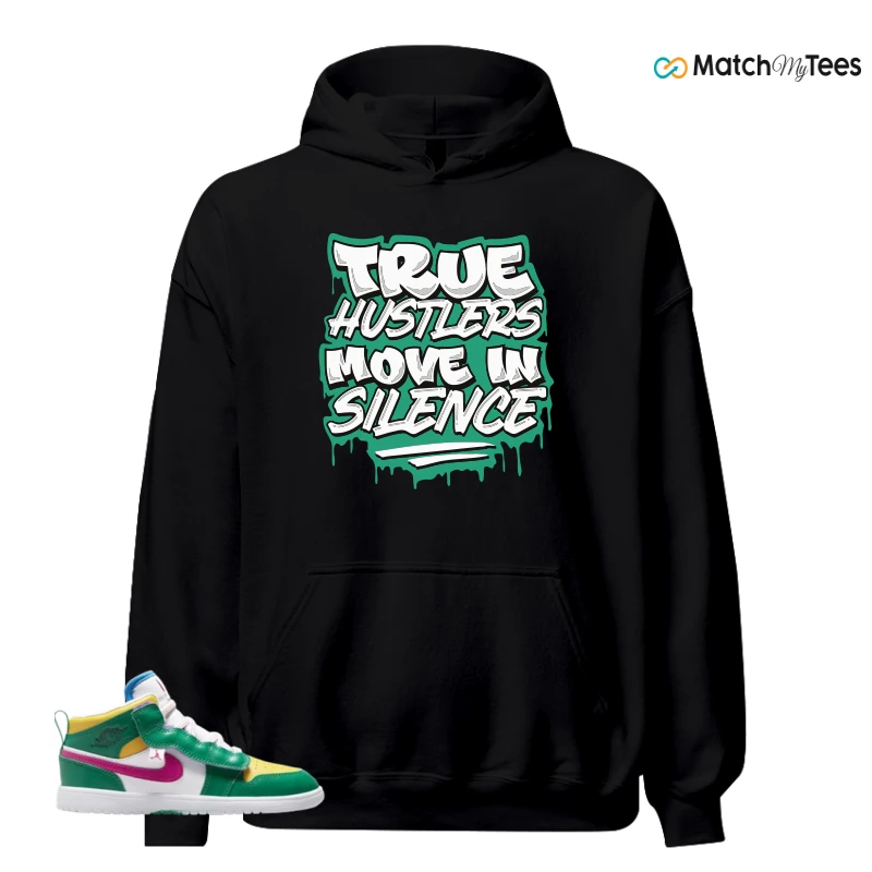 NIKE AIR JORDAN 1 MID ALT MALACHITE WHITE UNIVERSITY GOLD ACTIVE PINK (PS) SNEAKER Matching Tees hoodie