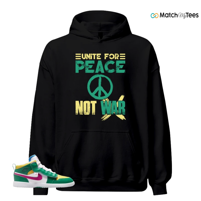 NIKE AIR JORDAN 1 MID ALT MALACHITE WHITE UNIVERSITY GOLD ACTIVE PINK (PS) SNEAKER Matching Tees hoodie