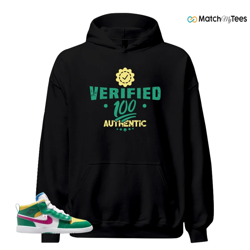 NIKE AIR JORDAN 1 MID ALT MALACHITE WHITE UNIVERSITY GOLD ACTIVE PINK (PS) SNEAKER Matching Tees hoodie