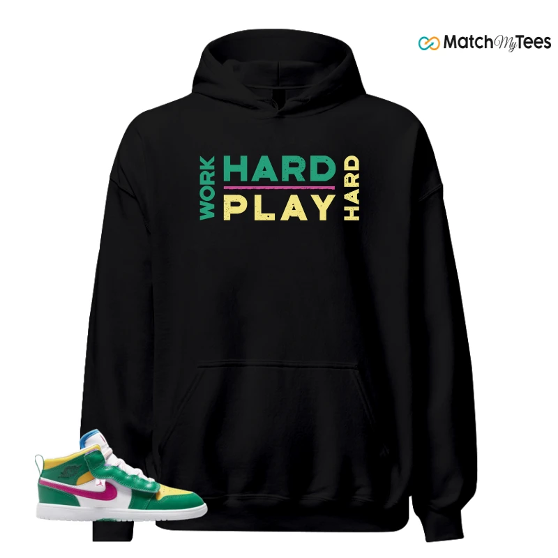 NIKE AIR JORDAN 1 MID ALT MALACHITE WHITE UNIVERSITY GOLD ACTIVE PINK (PS) SNEAKER Matching Tees hoodie