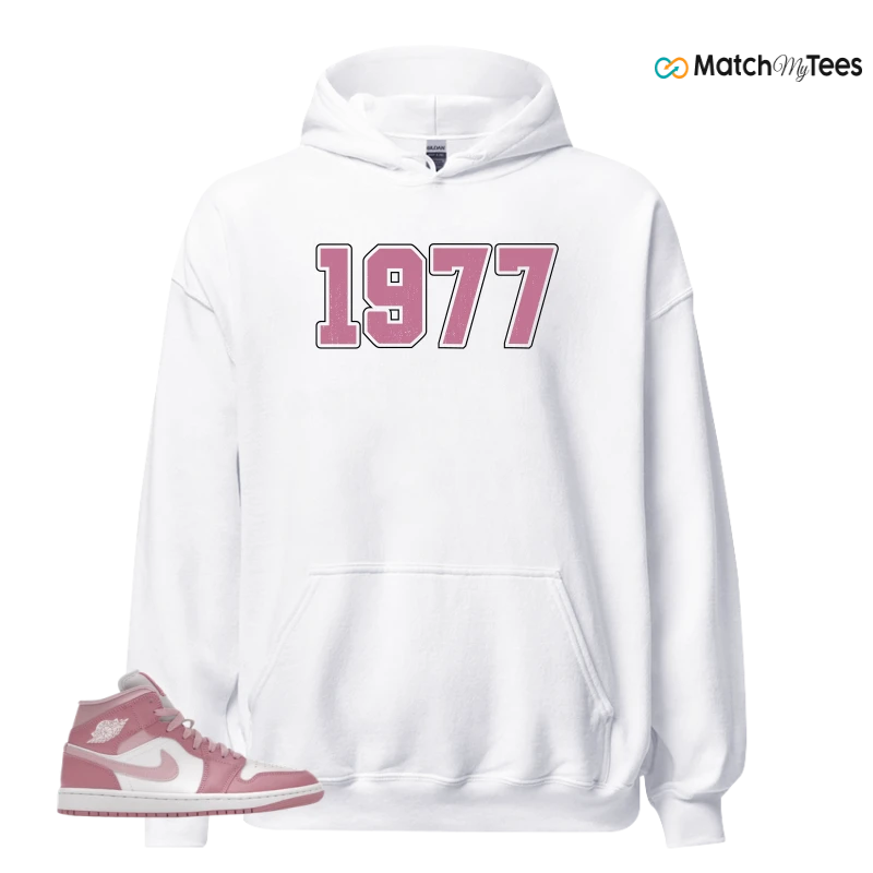 NIKE AIR JORDAN 1 MID ELEMENTAL PINK ICED CARMINE (WOMEN'S) SNEAKER Matching Tees hoodie