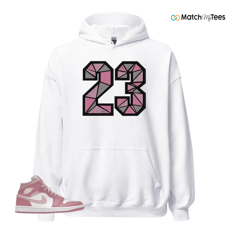 NIKE AIR JORDAN 1 MID ELEMENTAL PINK ICED CARMINE (WOMEN'S) SNEAKER Matching Tees hoodie