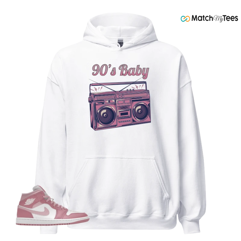 NIKE AIR JORDAN 1 MID ELEMENTAL PINK ICED CARMINE (WOMEN'S) SNEAKER Matching Tees hoodie