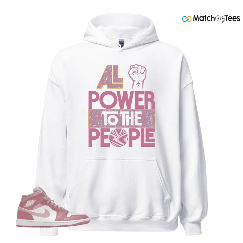 NIKE AIR JORDAN 1 MID ELEMENTAL PINK ICED CARMINE (WOMEN'S) SNEAKER Matching Tees hoodie