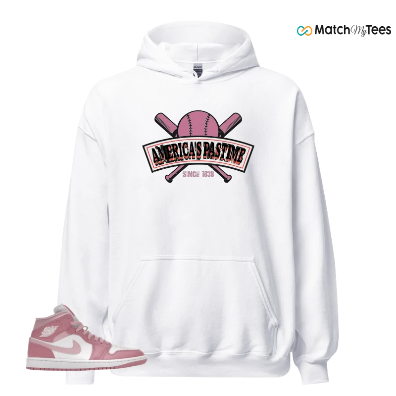NIKE AIR JORDAN 1 MID ELEMENTAL PINK ICED CARMINE (WOMEN'S) SNEAKER Matching Tees hoodie