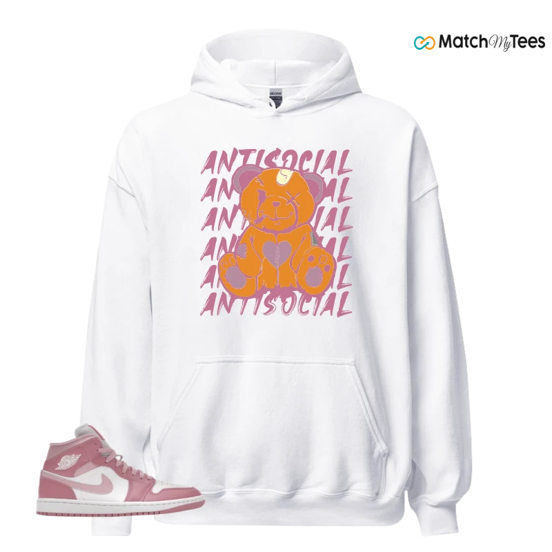 NIKE AIR JORDAN 1 MID ELEMENTAL PINK ICED CARMINE (WOMEN'S) SNEAKER Matching Tees hoodie
