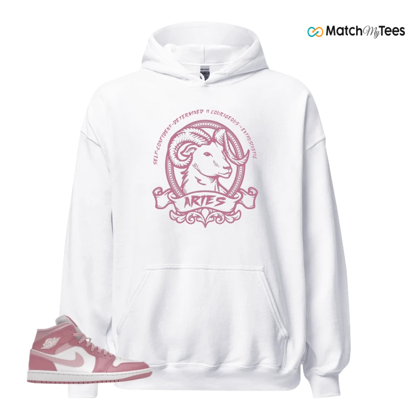 NIKE AIR JORDAN 1 MID ELEMENTAL PINK ICED CARMINE (WOMEN'S) SNEAKER Matching Tees hoodie