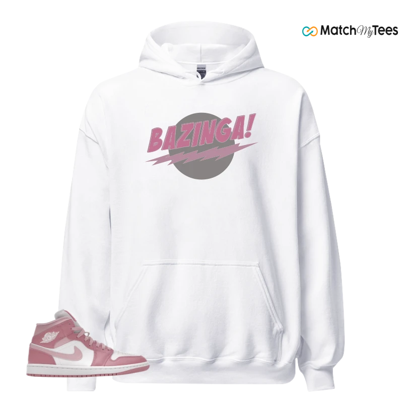 NIKE AIR JORDAN 1 MID ELEMENTAL PINK ICED CARMINE (WOMEN'S) SNEAKER Matching Tees hoodie