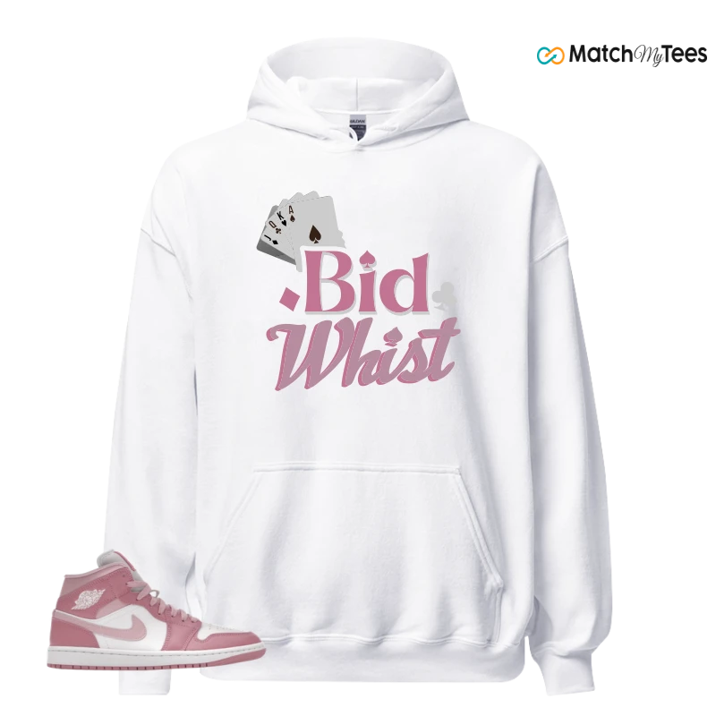 NIKE AIR JORDAN 1 MID ELEMENTAL PINK ICED CARMINE (WOMEN'S) SNEAKER Matching Tees hoodie