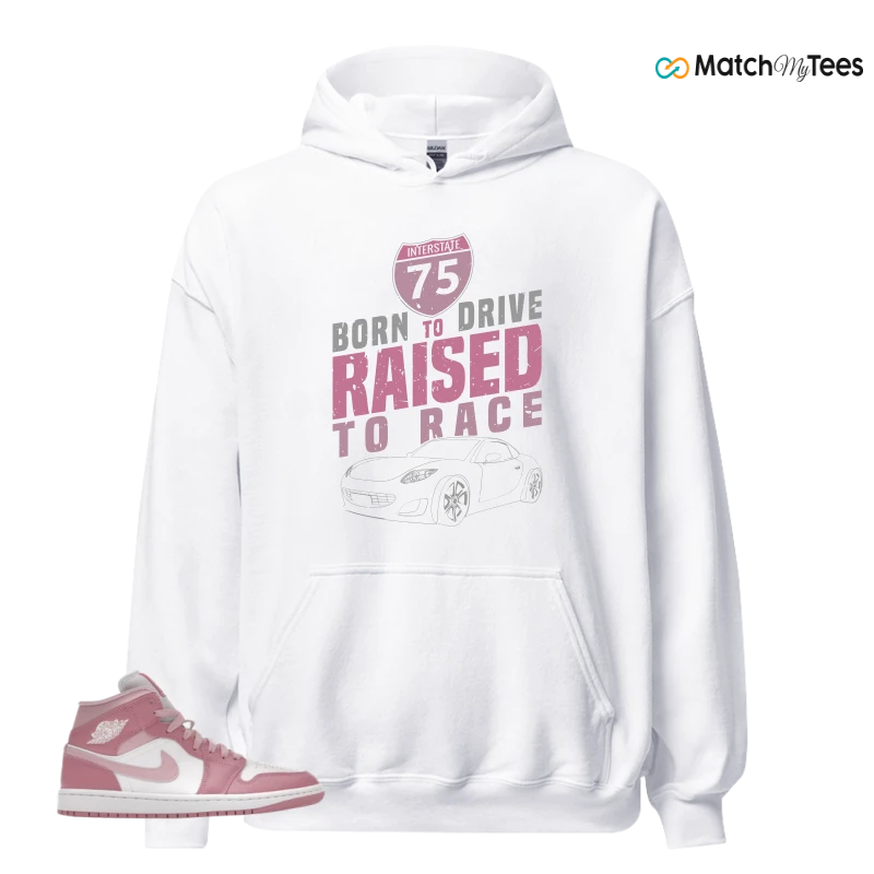 NIKE AIR JORDAN 1 MID ELEMENTAL PINK ICED CARMINE (WOMEN'S) SNEAKER Matching Tees hoodie