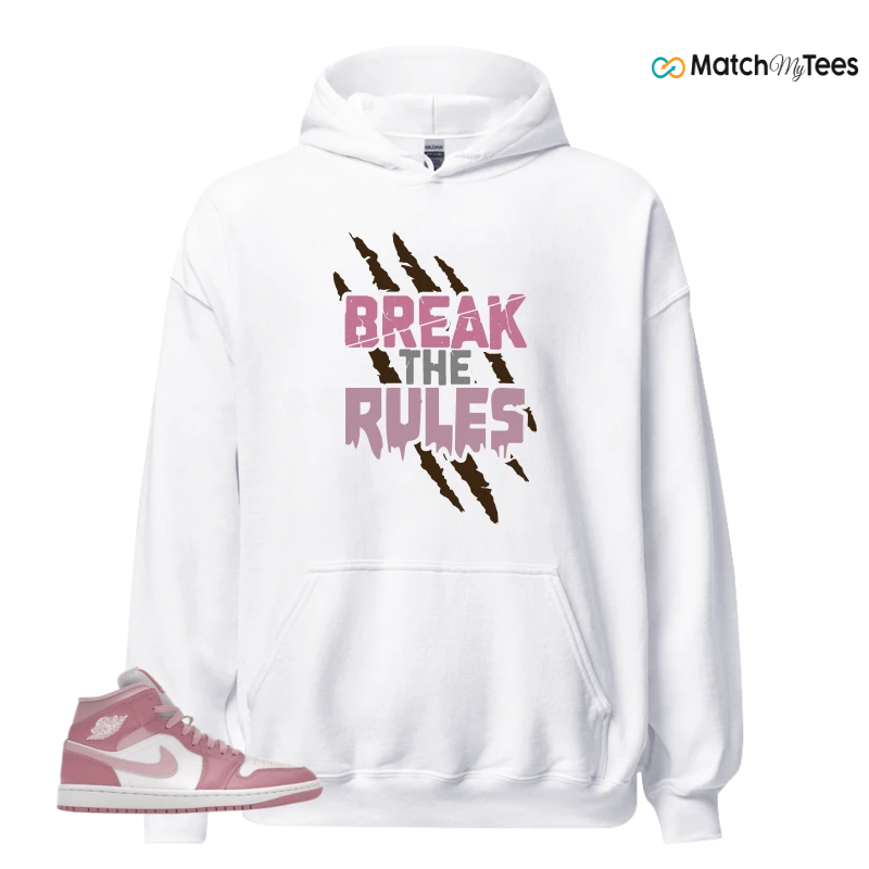 NIKE AIR JORDAN 1 MID ELEMENTAL PINK ICED CARMINE (WOMEN'S) SNEAKER Matching Tees hoodie