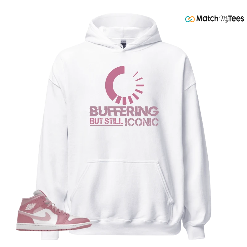 NIKE AIR JORDAN 1 MID ELEMENTAL PINK ICED CARMINE (WOMEN'S) SNEAKER Matching Tees hoodie