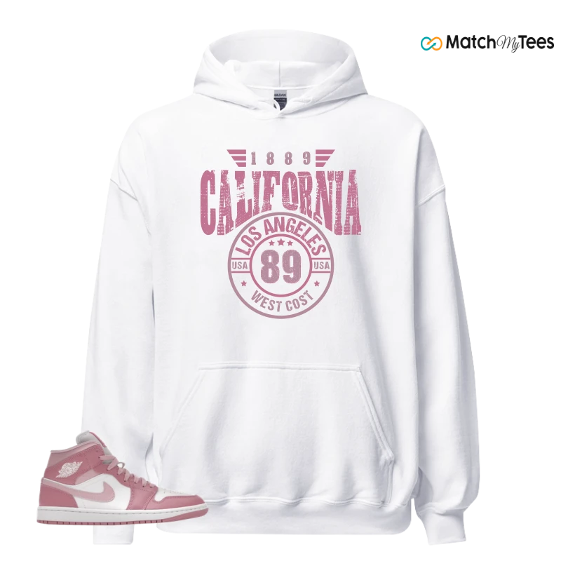NIKE AIR JORDAN 1 MID ELEMENTAL PINK ICED CARMINE (WOMEN'S) SNEAKER Matching Tees hoodie