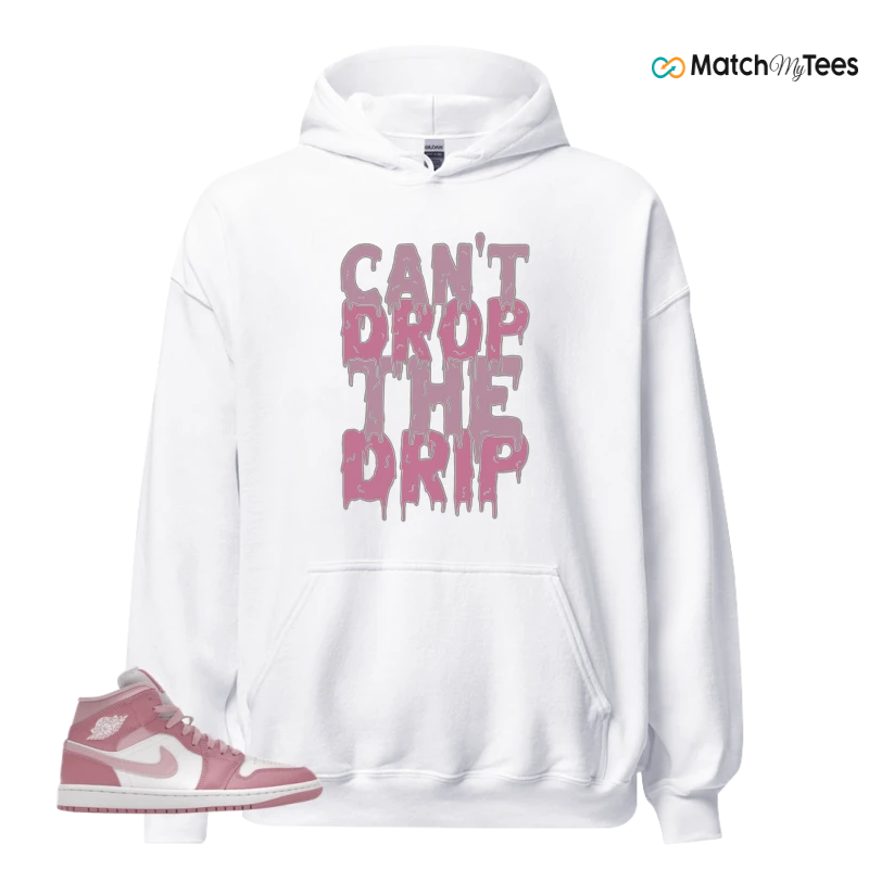 NIKE AIR JORDAN 1 MID ELEMENTAL PINK ICED CARMINE (WOMEN'S) SNEAKER Matching Tees hoodie