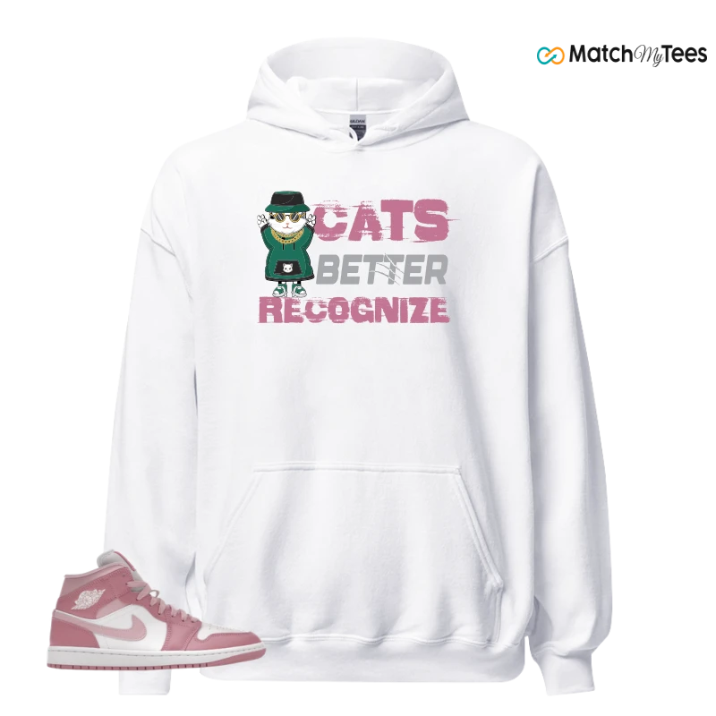 NIKE AIR JORDAN 1 MID ELEMENTAL PINK ICED CARMINE (WOMEN'S) SNEAKER Matching Tees hoodie