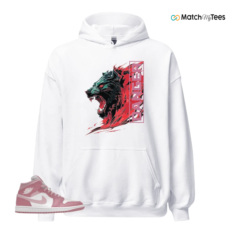 NIKE AIR JORDAN 1 MID ELEMENTAL PINK ICED CARMINE (WOMEN'S) SNEAKER Matching Tees hoodie