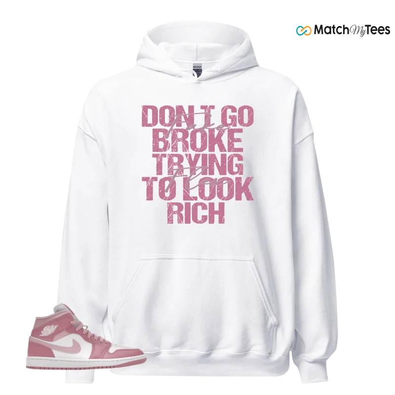 NIKE AIR JORDAN 1 MID ELEMENTAL PINK ICED CARMINE (WOMEN'S) SNEAKER Matching Tees hoodie