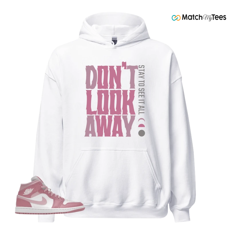 NIKE AIR JORDAN 1 MID ELEMENTAL PINK ICED CARMINE (WOMEN'S) SNEAKER Matching Tees hoodie