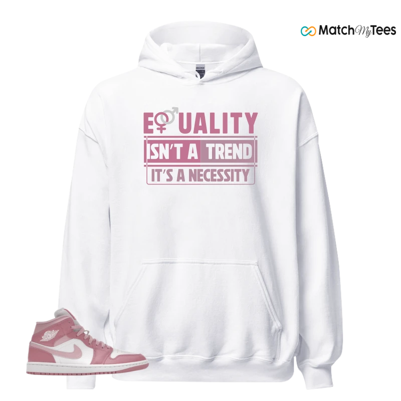 NIKE AIR JORDAN 1 MID ELEMENTAL PINK ICED CARMINE (WOMEN'S) SNEAKER Matching Tees hoodie