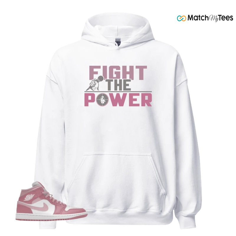 NIKE AIR JORDAN 1 MID ELEMENTAL PINK ICED CARMINE (WOMEN'S) SNEAKER Matching Tees hoodie