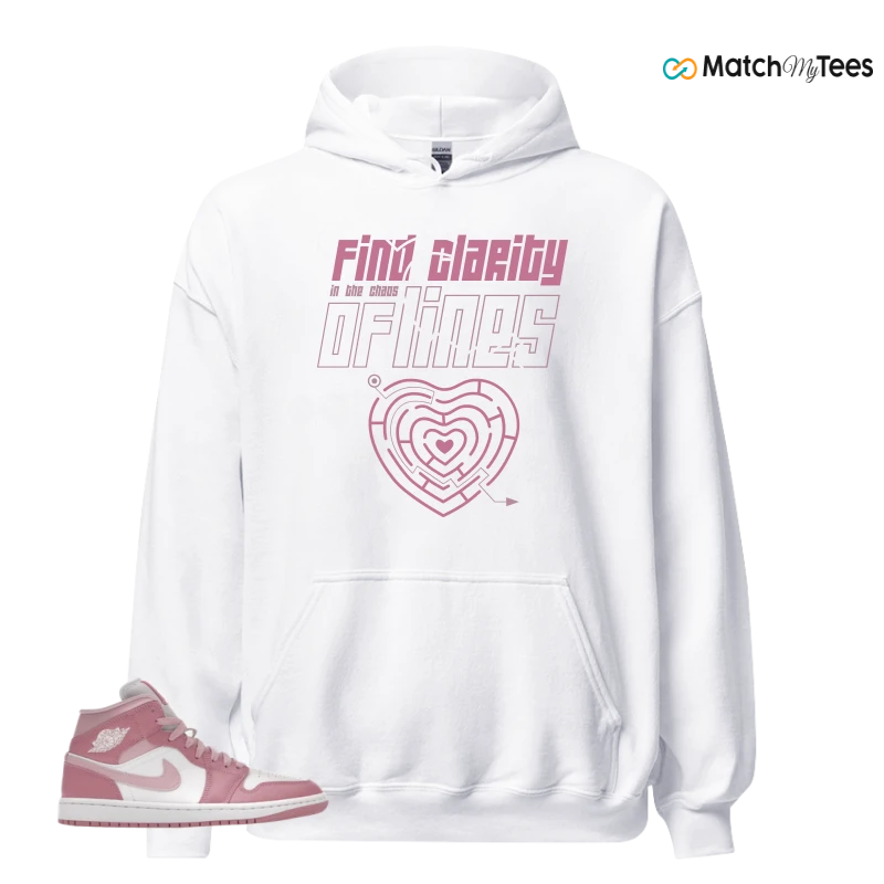 NIKE AIR JORDAN 1 MID ELEMENTAL PINK ICED CARMINE (WOMEN'S) SNEAKER Matching Tees hoodie