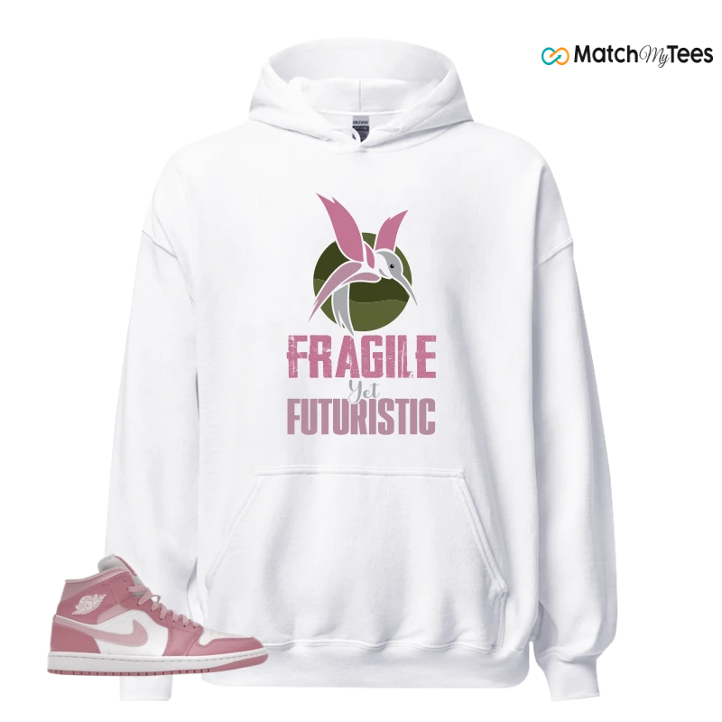 NIKE AIR JORDAN 1 MID ELEMENTAL PINK ICED CARMINE (WOMEN'S) SNEAKER Matching Tees hoodie