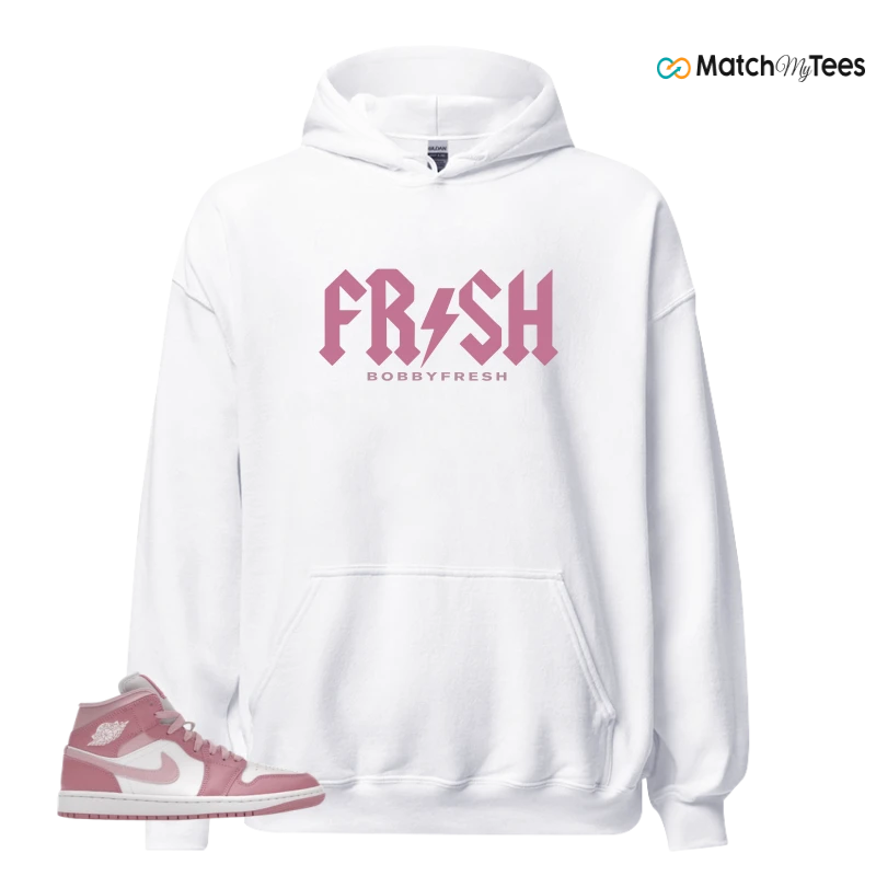 NIKE AIR JORDAN 1 MID ELEMENTAL PINK ICED CARMINE (WOMEN'S) SNEAKER Matching Tees hoodie