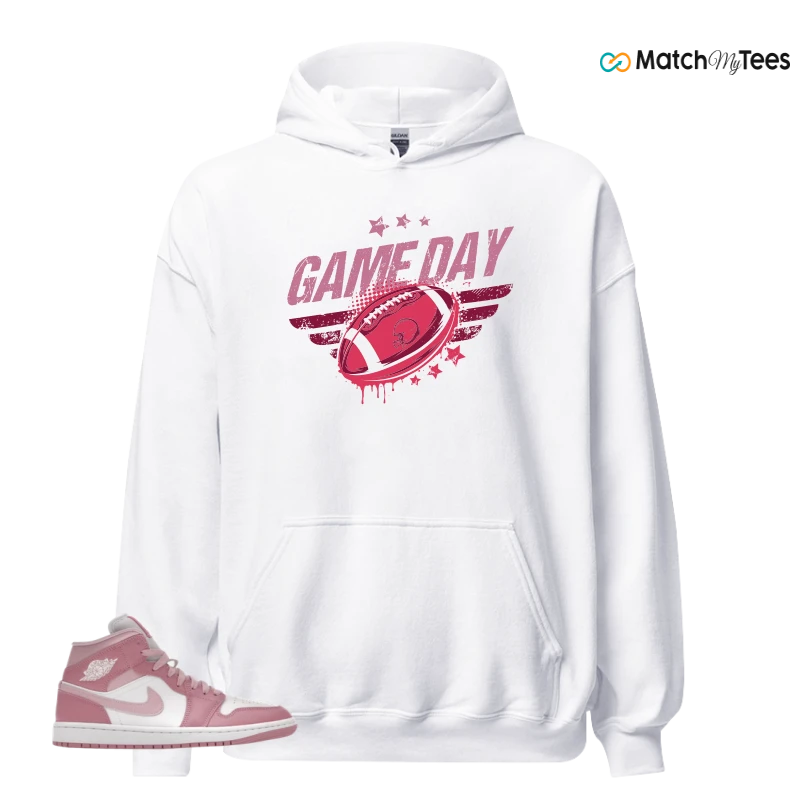 NIKE AIR JORDAN 1 MID ELEMENTAL PINK ICED CARMINE (WOMEN'S) SNEAKER Matching Tees hoodie