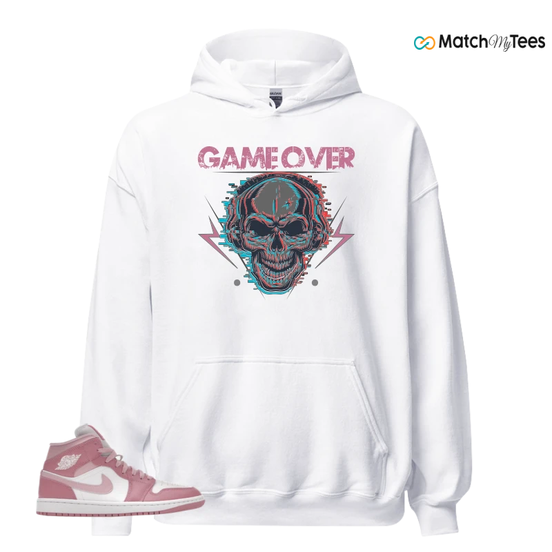 NIKE AIR JORDAN 1 MID ELEMENTAL PINK ICED CARMINE (WOMEN'S) SNEAKER Matching Tees hoodie