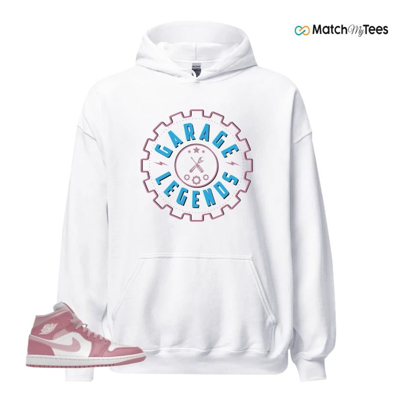 NIKE AIR JORDAN 1 MID ELEMENTAL PINK ICED CARMINE (WOMEN'S) SNEAKER Matching Tees hoodie