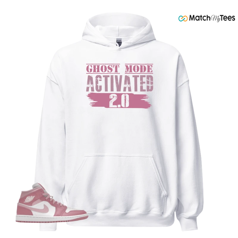 NIKE AIR JORDAN 1 MID ELEMENTAL PINK ICED CARMINE (WOMEN'S) SNEAKER Matching Tees hoodie