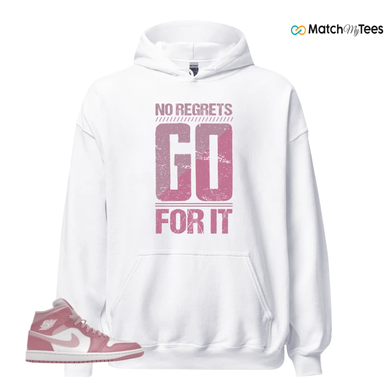 NIKE AIR JORDAN 1 MID ELEMENTAL PINK ICED CARMINE (WOMEN'S) SNEAKER Matching Tees hoodie