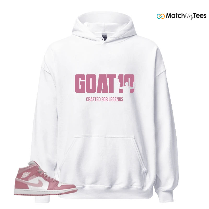 NIKE AIR JORDAN 1 MID ELEMENTAL PINK ICED CARMINE (WOMEN'S) SNEAKER Matching Tees hoodie