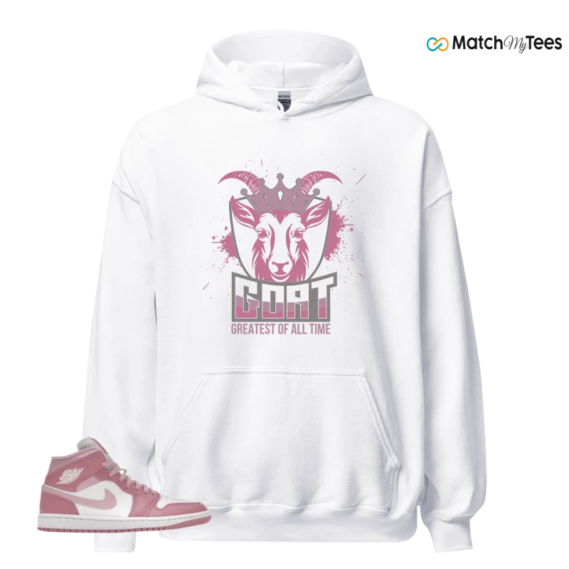 NIKE AIR JORDAN 1 MID ELEMENTAL PINK ICED CARMINE (WOMEN'S) SNEAKER Matching Tees hoodie