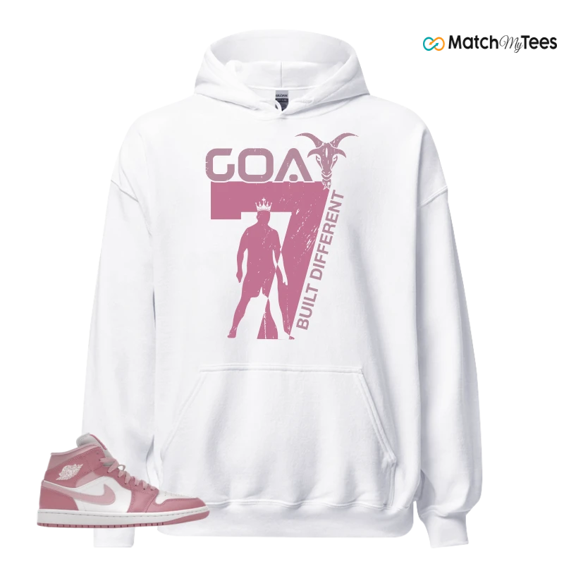 NIKE AIR JORDAN 1 MID ELEMENTAL PINK ICED CARMINE (WOMEN'S) SNEAKER Matching Tees hoodie