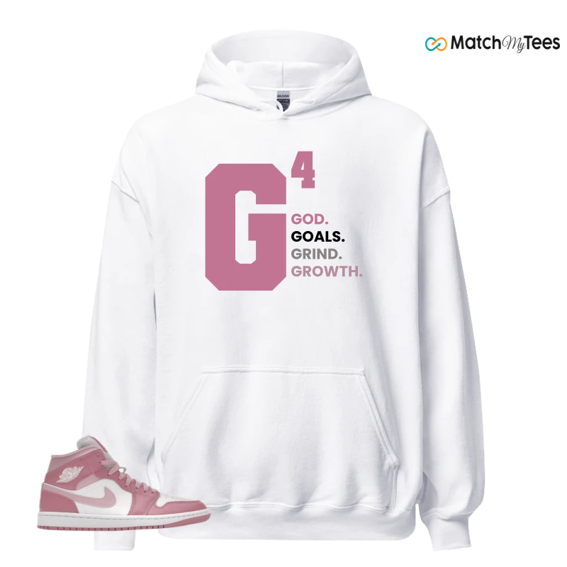 NIKE AIR JORDAN 1 MID ELEMENTAL PINK ICED CARMINE (WOMEN'S) SNEAKER Matching Tees hoodie