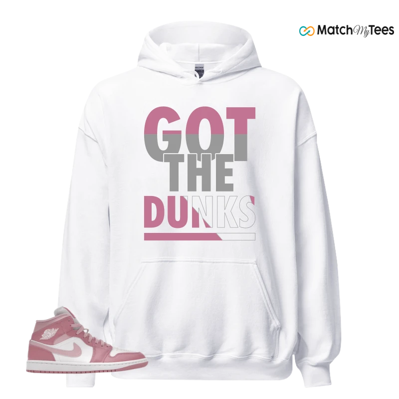 NIKE AIR JORDAN 1 MID ELEMENTAL PINK ICED CARMINE (WOMEN'S) SNEAKER Matching Tees hoodie