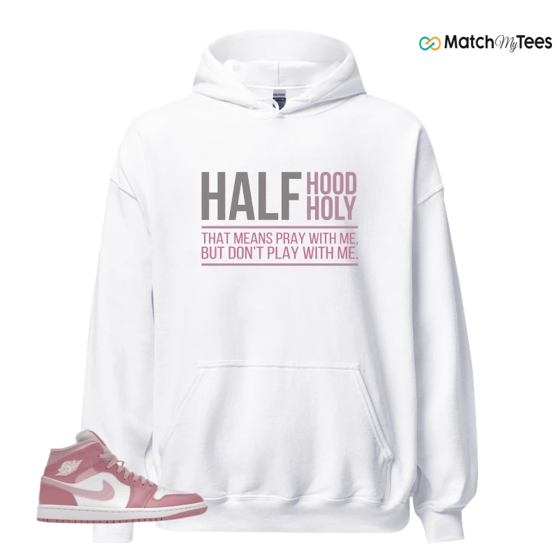 NIKE AIR JORDAN 1 MID ELEMENTAL PINK ICED CARMINE (WOMEN'S) SNEAKER Matching Tees hoodie