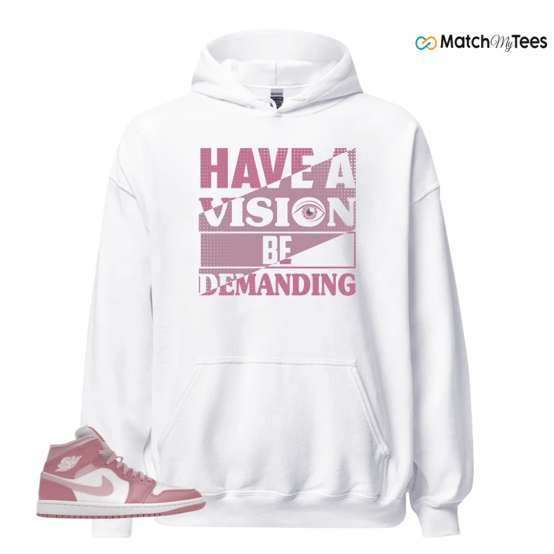 NIKE AIR JORDAN 1 MID ELEMENTAL PINK ICED CARMINE (WOMEN'S) SNEAKER Matching Tees hoodie