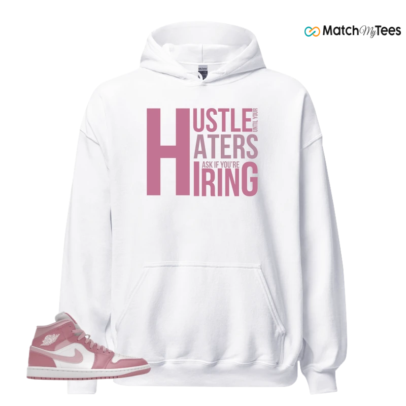NIKE AIR JORDAN 1 MID ELEMENTAL PINK ICED CARMINE (WOMEN'S) SNEAKER Matching Tees hoodie