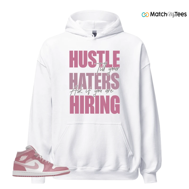NIKE AIR JORDAN 1 MID ELEMENTAL PINK ICED CARMINE (WOMEN'S) SNEAKER Matching Tees hoodie