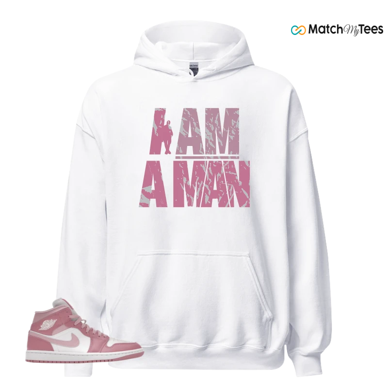 NIKE AIR JORDAN 1 MID ELEMENTAL PINK ICED CARMINE (WOMEN'S) SNEAKER Matching Tees hoodie