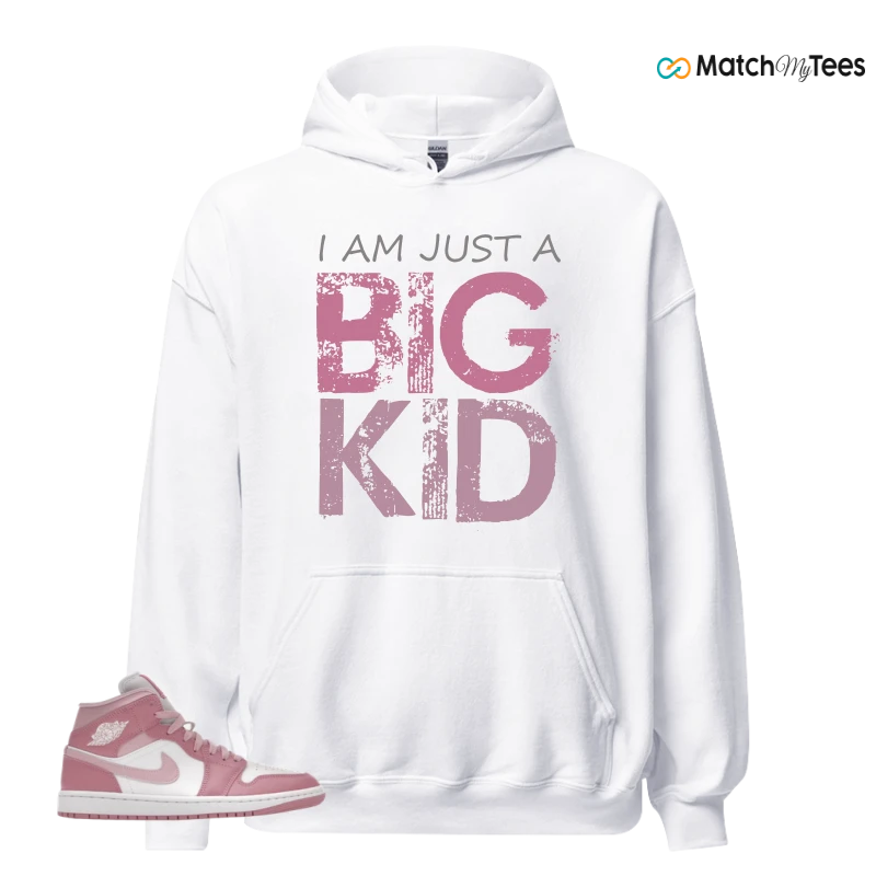 NIKE AIR JORDAN 1 MID ELEMENTAL PINK ICED CARMINE (WOMEN'S) SNEAKER Matching Tees hoodie