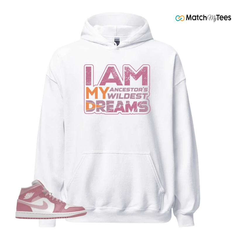NIKE AIR JORDAN 1 MID ELEMENTAL PINK ICED CARMINE (WOMEN'S) SNEAKER Matching Tees hoodie
