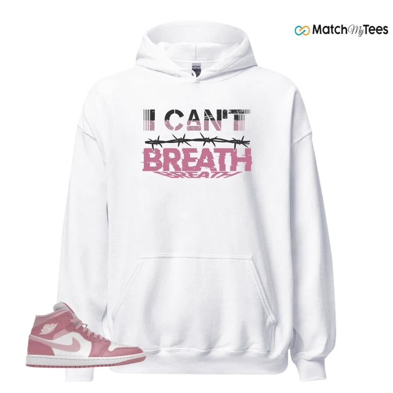 NIKE AIR JORDAN 1 MID ELEMENTAL PINK ICED CARMINE (WOMEN'S) SNEAKER Matching Tees hoodie