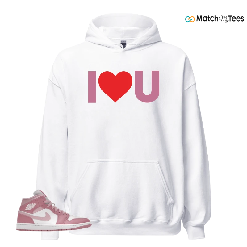 NIKE AIR JORDAN 1 MID ELEMENTAL PINK ICED CARMINE (WOMEN'S) SNEAKER Matching Tees hoodie