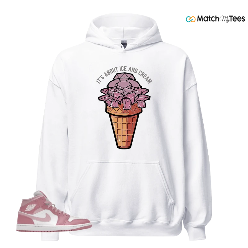 NIKE AIR JORDAN 1 MID ELEMENTAL PINK ICED CARMINE (WOMEN'S) SNEAKER Matching Tees hoodie