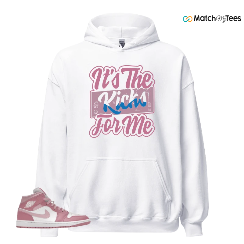 NIKE AIR JORDAN 1 MID ELEMENTAL PINK ICED CARMINE (WOMEN'S) SNEAKER Matching Tees hoodie