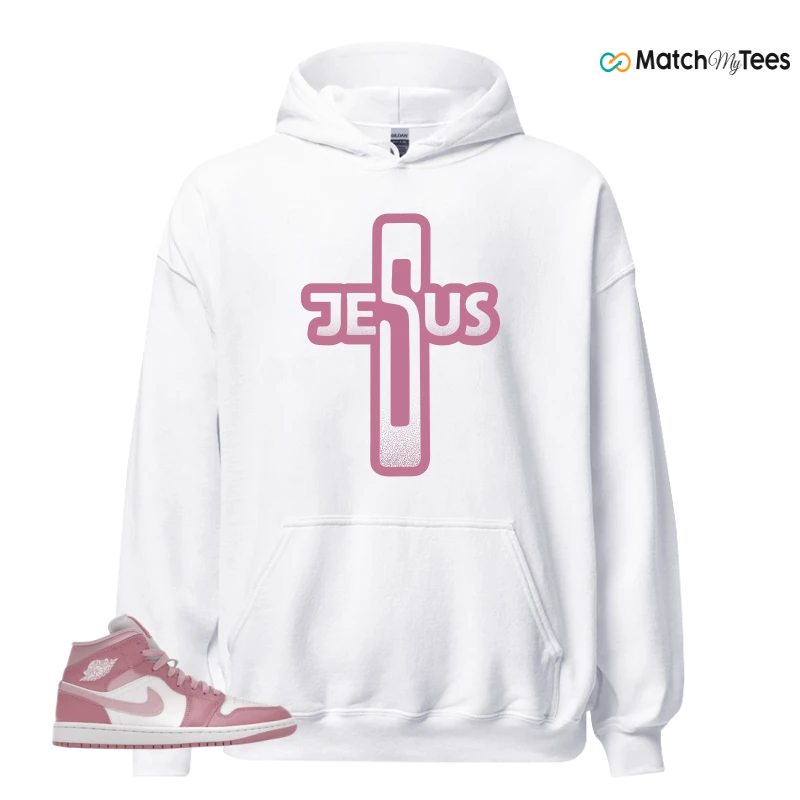 NIKE AIR JORDAN 1 MID ELEMENTAL PINK ICED CARMINE (WOMEN'S) SNEAKER Matching Tees hoodie