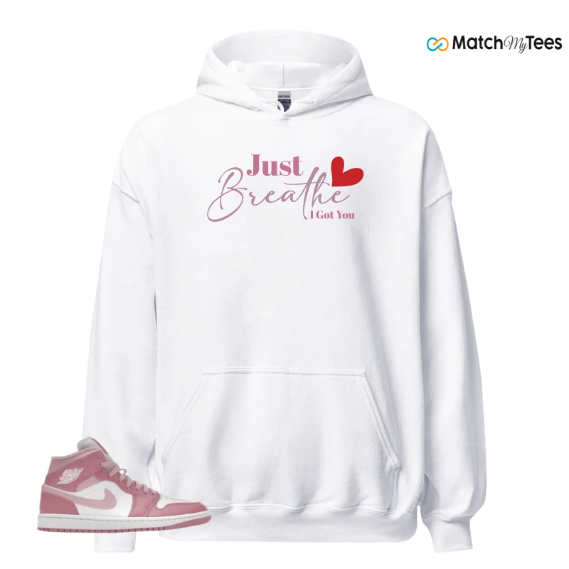 NIKE AIR JORDAN 1 MID ELEMENTAL PINK ICED CARMINE (WOMEN'S) SNEAKER Matching Tees hoodie